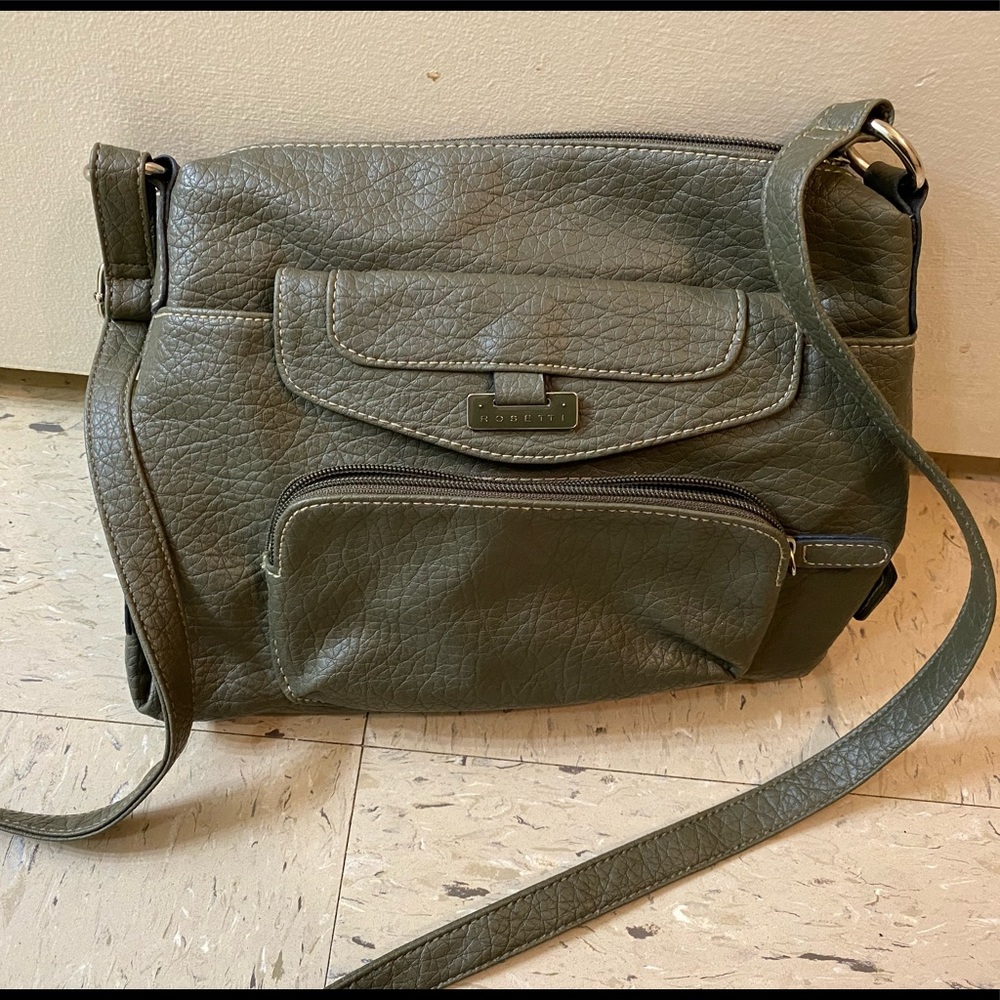 Military green Rosetti purse